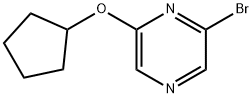 2-Bromo-6-(cyclopentoxy)pyrazine 结构式