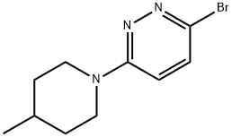 3-Bromo-6-(4-methylpiperidino)pyridazine 结构式