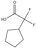 Cyclopentyl-difluoroacetic acid 结构式