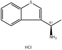 (R)-1-(苯并[B]噻吩-3-基)乙胺盐酸盐 结构式