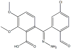 6-[2-(4-chlorobenzoyl)carbohydrazonoyl]-2,3-dimethoxybenzoic acid 结构式