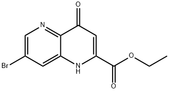 7-Bromo-4-oxo-1,4-dihydro-[1,5]naphthyridine-2-carboxylic acid ethyl ester