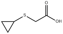 2-(cyclopropylsulfanyl)acetic acid 结构式