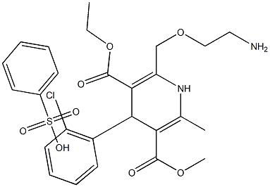 Amlodipine Desfluoro Impurity 结构式