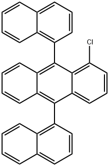 1-chloro-9,10-di-[1]naphthyl-anthracene 结构式