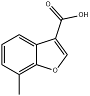 7-methyl-1-benzofuran-3-carboxylic acid 结构式