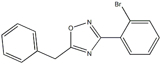 5-Benzyl-3-(2-bromophenyl)-1,2,4-oxadiazole 结构式