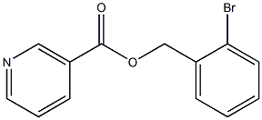 Nicotinic acid 2-bromo-benzyl ester 结构式