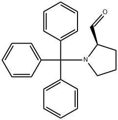 (R)-1-三苯甲基吡咯烷-2-甲醛 结构式