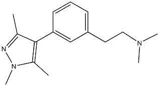 dimethyl-{2-[3-(1,3,5-trimethyl-1H-pyrazol-4-yl)-phenyl]-ethyl}-amine 结构式