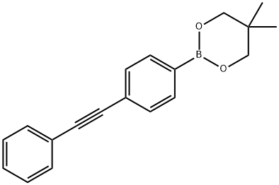 4- 苯乙炔基苯硼酸新戊二醇酯 结构式
