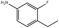 4-乙基-3-氟苯胺 结构式