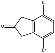 4,7-二溴-1,3-二氢-2H-茚-2-酮 结构式