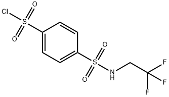 4-[(2,2,2-三氟乙基)氨磺酰基]苯-1-磺酰氯 结构式