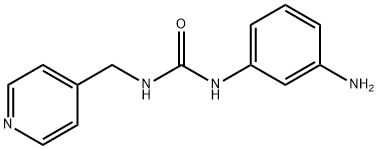 3-(3-氨基苯基)-1-[(吡啶-4-基)甲基]脲 结构式