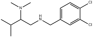 (1-{[(3,4-二氯苯基)甲基]氨基}-3-甲基丁烷-2-基)二甲基胺 结构式