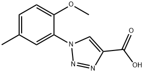1-(2-methoxy-5-methylphenyl)-1H-1,2,3-triazole-4-carboxylic acid 结构式