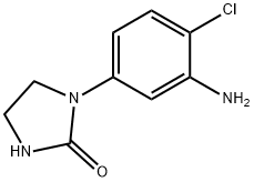 1-(3-amino-4-chlorophenyl)imidazolidin-2-one 结构式