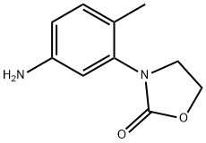 3-(5-氨基-2-甲基苯基)-1,3-噁唑烷-2-酮 结构式