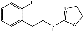 N-[2-(2-氟苯基)乙基]-4,5-二氢-1,3-噻唑-2-胺 结构式