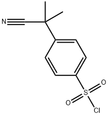 4-(2-Cyanopropan-2-yl)benzene-1-sulfonyl chloride 结构式