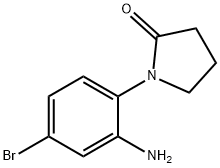 1-(2-氨基-4-溴苯基)吡咯烷-2-酮 结构式