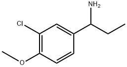 1-(3-chloro-4-methoxyphenyl)propan-1-amine 结构式