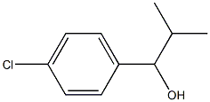 1-(4-chlorophenyl)-2-methylpropan-1-ol 结构式