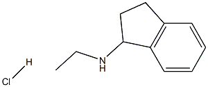 N-乙基-2,3-二氢-1H-茚-1-胺盐酸盐 结构式