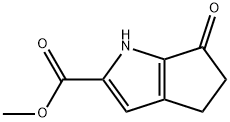 methyl 6-oxo-4,5-dihydro-1H-cyclopenta[b]pyrrole-2-carboxylate 结构式