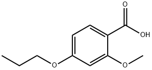 2-甲氧基-4-丙氧基苯甲酸 结构式