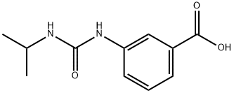 3-{[(丙-2-基)氨基甲酰基]氨基}苯甲酸 结构式