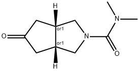 N,N-二甲基-5-氧代六氢环戊烷[C]吡咯-2(1H)-甲酰胺 结构式