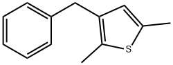 Thiophene, 2,5-dimethyl-3-(phenylmethyl)- 结构式