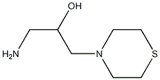 1-amino-3-(thiomorpholin-4-yl)propan-2-ol 结构式