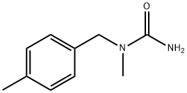 1-甲基-1-[(4-甲基苯基)甲基]脲 结构式