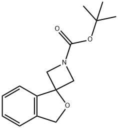 TERT-BUTYL 3'H-SPIRO[AZETIDINE-3,1'-ISOBENZOFURAN]-1-CARBOXYLATE 结构式