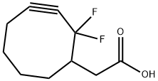 化合物 DIFLUOROCYCLOOCTYNE-CH2-COOH 结构式