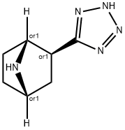 (1R,2S,4S)-2-(2H-1,2,3,4-tetrazol-5-yl)-7-azabicyclo[2.2.1]heptane 结构式