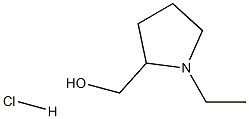 (1-ethyl-2-pyrrolidinyl)methanol hydrochloride 结构式