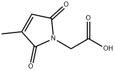 2-(3-甲基-2,5-二氧亚基-2,5-二氢-1H-吡咯-1-基)乙酸 结构式