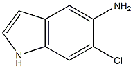 6-chloro-1H-indol-5-amine 结构式