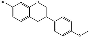 3-(4-methoxyphenyl)-3,4-dihydro-2H-chromen-7-ol 结构式