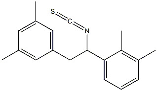 [2-(3,5-dimethyl-phenyl)-1-(2,3-dimethyl-phenyl)-ethyl]-isothiocyanate 结构式