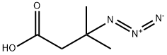 3-azido-3-methylbutanoic acid 结构式