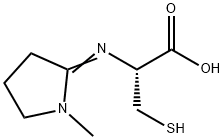 N-(1-Methyl-2-Pyrrolidinylidene)-L-Cysteine 结构式