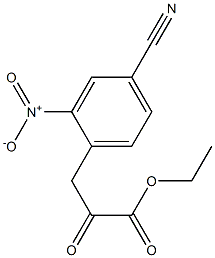 ethyl 3-(4-cyano-2-nitrophenyl)-2-oxopropanoate 结构式
