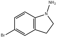 5-Bromo-2,3-dihydro-1H-indol-1-amine 结构式