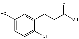 (2,5-二羟基苯基)丙酸 结构式