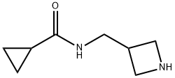 N-(氮杂环丁烷-3-基甲基)环丙烷甲酰胺 结构式